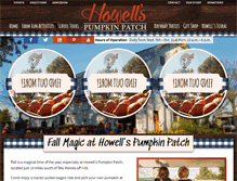 Tablet Screenshot of howellspumpkins.com